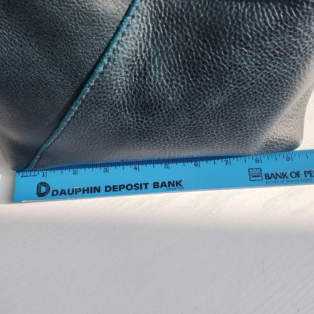 Portland Leather Goods Small Naomi In Boreal Teal Green Shoulder Bag - Picture 5 of 10